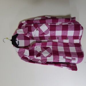 Shacket Plaid Shirt/ Jacket Size L